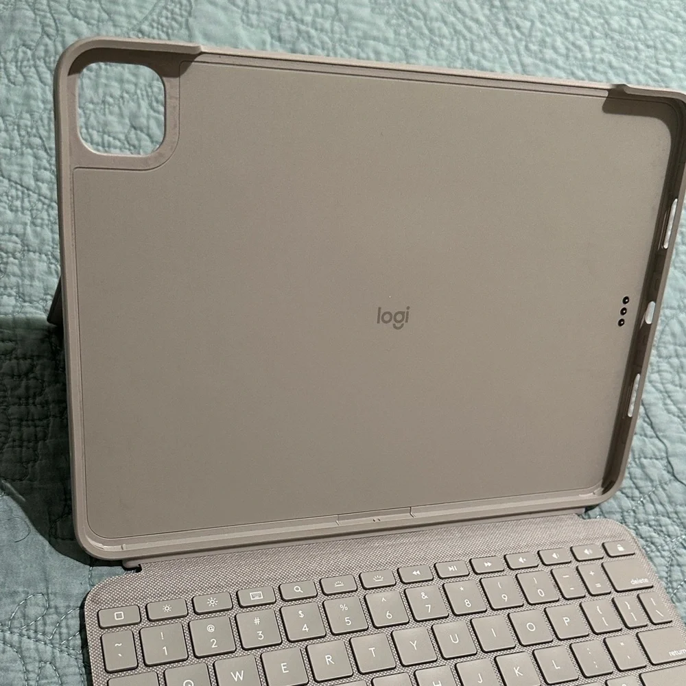 Logitech Gray Tablet Keyboard Case